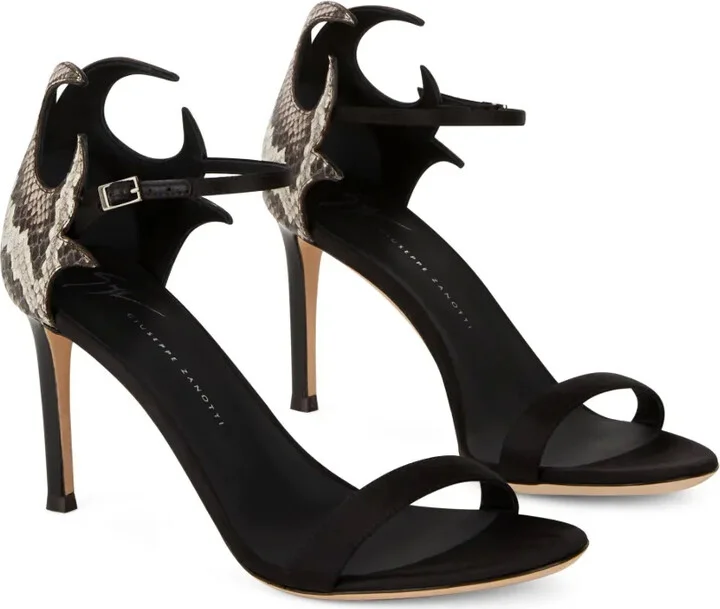 Nyco 85mm snakeskin-effect sandals - Image 2
