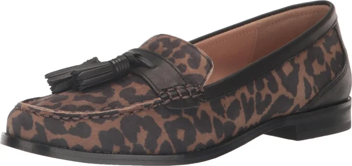 NYDJ Women's Ariel Leopard Suede Loafer