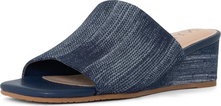 NYDJ Women's Claudine Denim Wedge Sandal