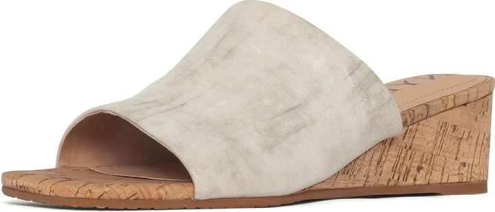 NYDJ Women's Claudine Metallic Suede Wedge Sandal