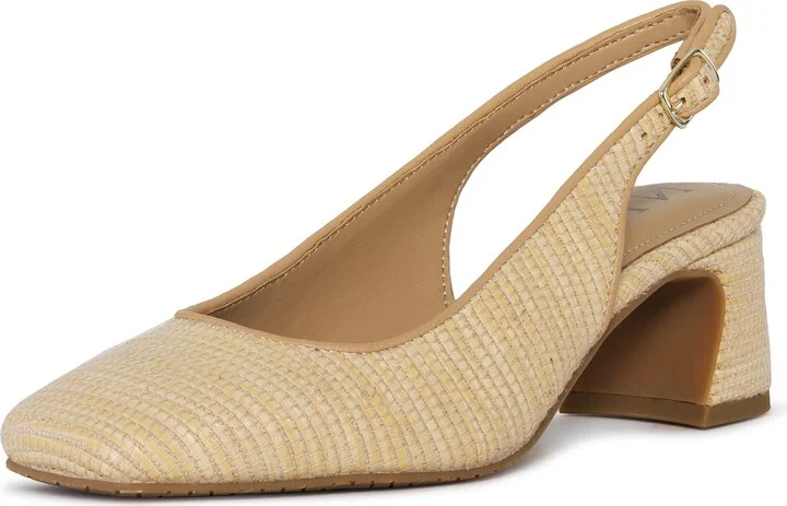 NYDJ Women's Faelynn Raffia Slingback Pump
