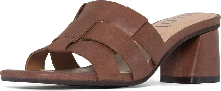 NYDJ Women's Gloriana Leather Block Heel