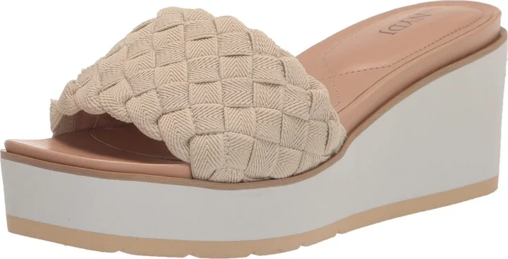 NYDJ Women's Rora Stretch Elastic Wedge Sandal