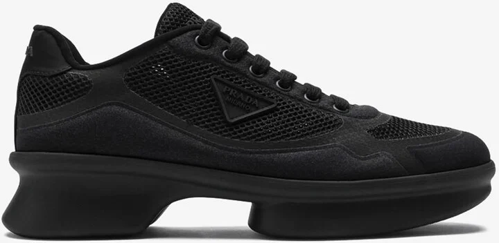 Nylon and Mesh Low-Top Sneakers