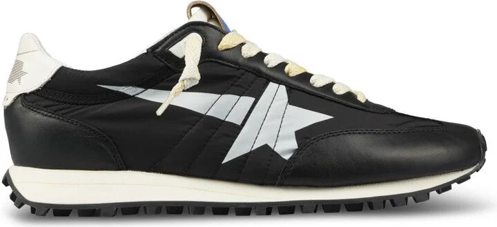 Nylon And Nappa Leather Sneakers