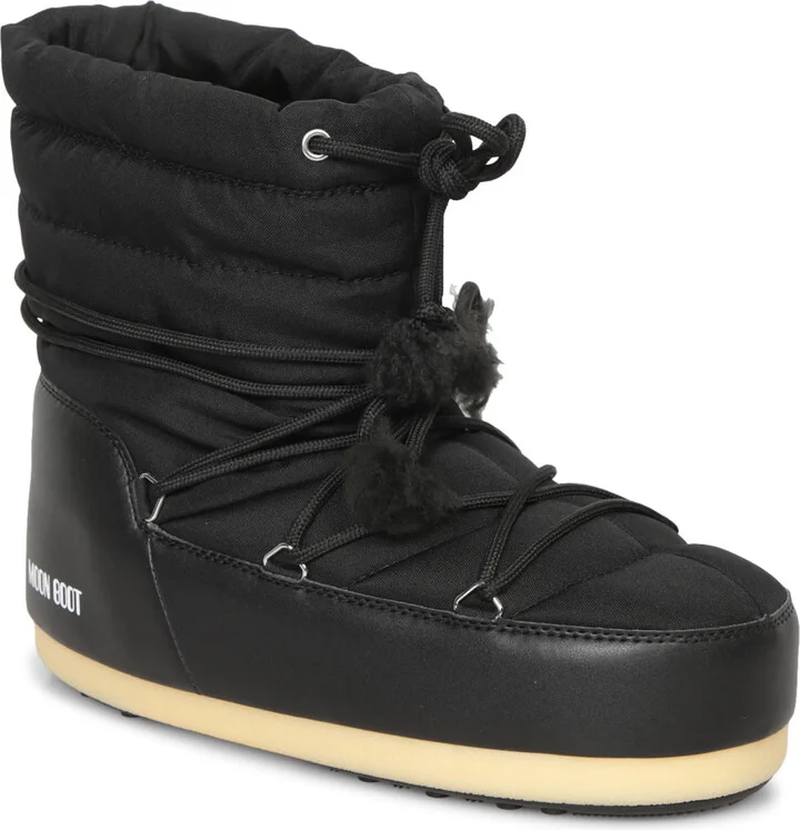 Nylon Logo Black Ankle Boots - Image 2