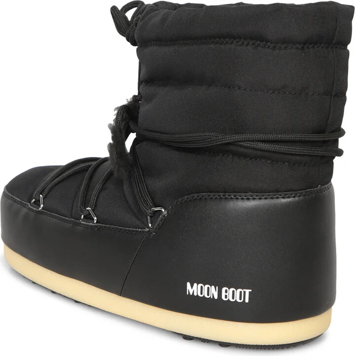 Nylon Logo Black Ankle Boots - Image 3