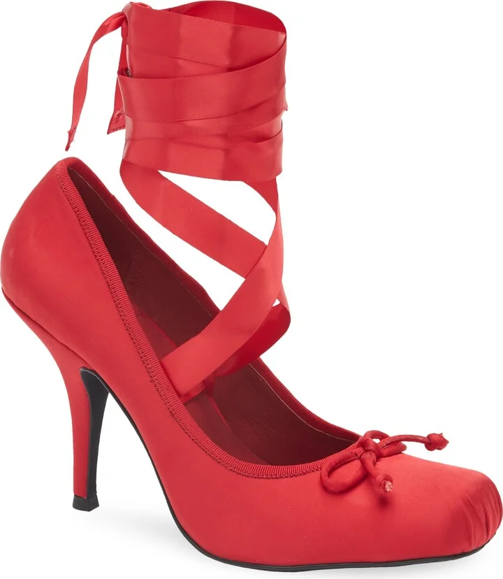 Nympha Ankle Wrap Pump