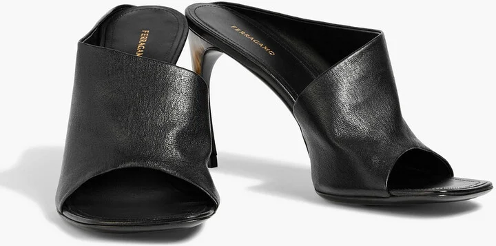 Nymphe 85 leather mules - Image 2