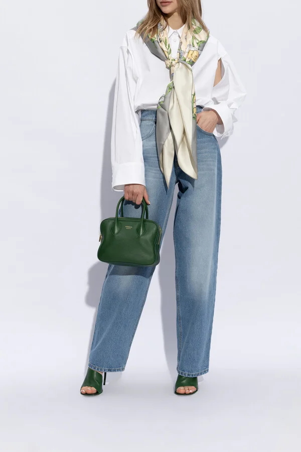 ‘Nymphe’ Heeled Slippers, , - Green - Image 2