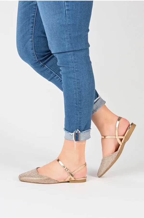 Nysha Rhinestone Embellished Flat - Image 9