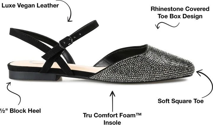 Nysha Rhinestone Embellished Flat - Image 10