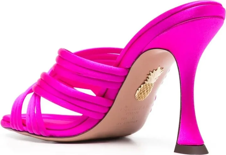 Oahu 95mm satin sandals - Image 3