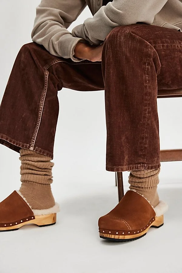 Oak Suede Cozy Clog Mules - Image 3