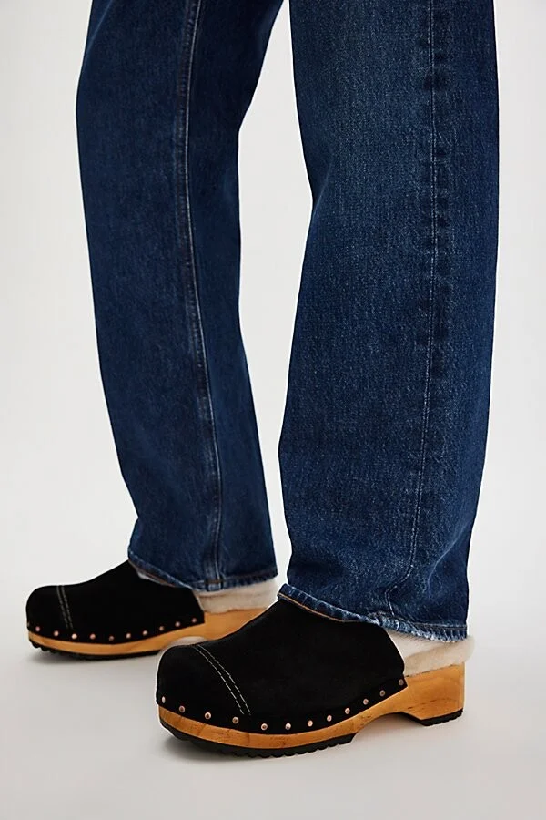 Oak Suede Cozy Clog Mules - Image 2