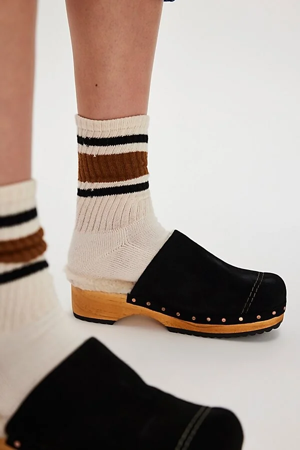 Oak Suede Cozy Clog Mules - Image 3
