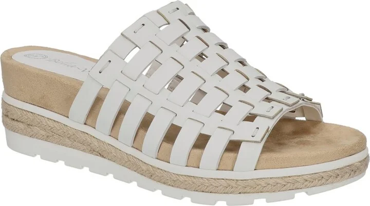 Oaklynn Womens Leather Espadrille Platform Sandals
