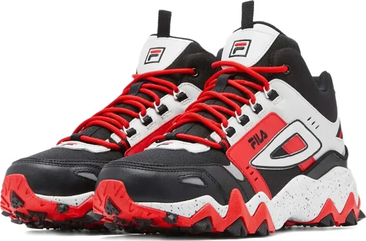 Oakmont Trail Mid "Black/Glacier Gray/Fila Red" sneakers - Image 2