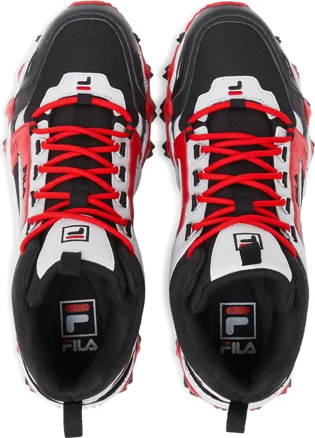 Oakmont Trail Mid "Black/Glacier Gray/Fila Red" sneakers - Image 4