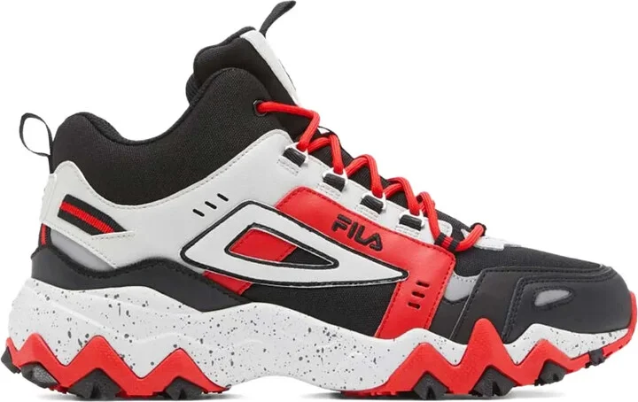 Oakmont Trail Mid "Black/Glacier Gray/Fila Red" sneakers