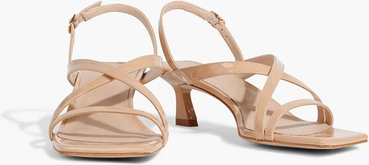 Oasis 50 patent-leather slingback sandals - Image 2