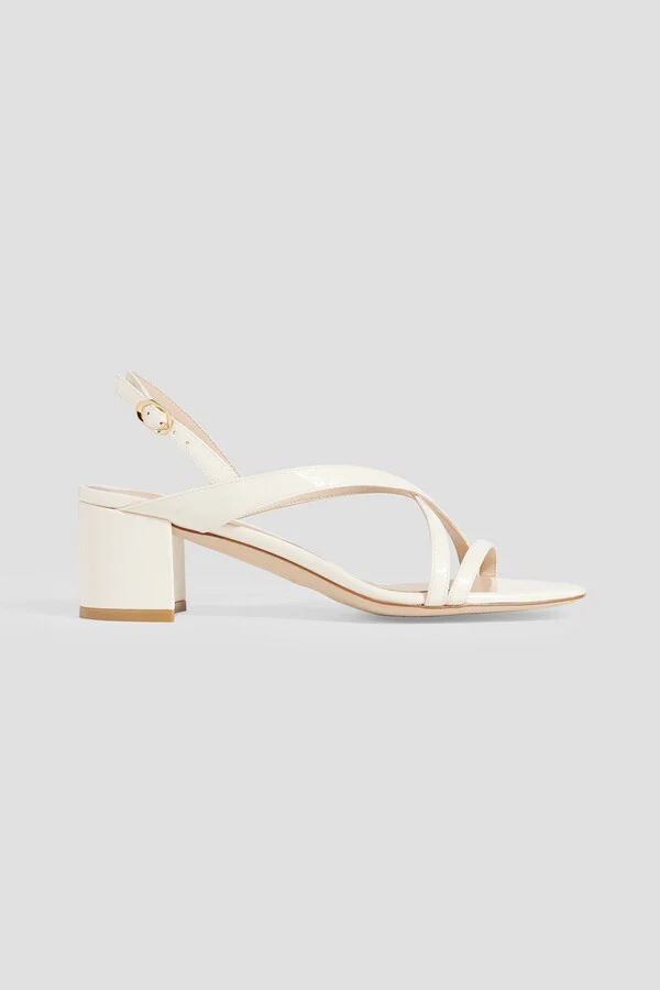 Oasis 50 patent-leather slingback sandals