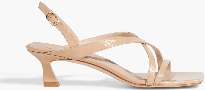 Oasis 50 patent-leather slingback sandals