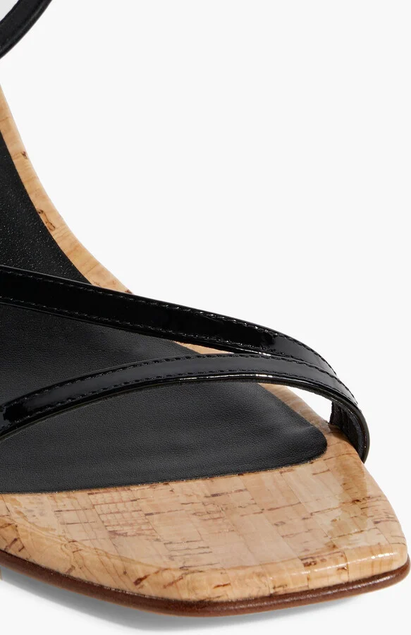 Oasis 50 patent-leather wedge sandals - Image 4