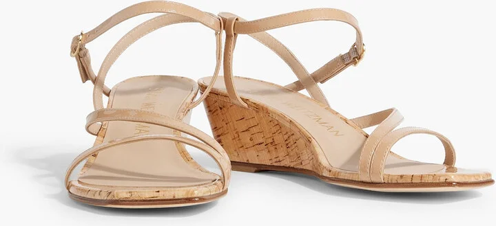 Oasis 50 patent-leather wedge sandals - Image 5