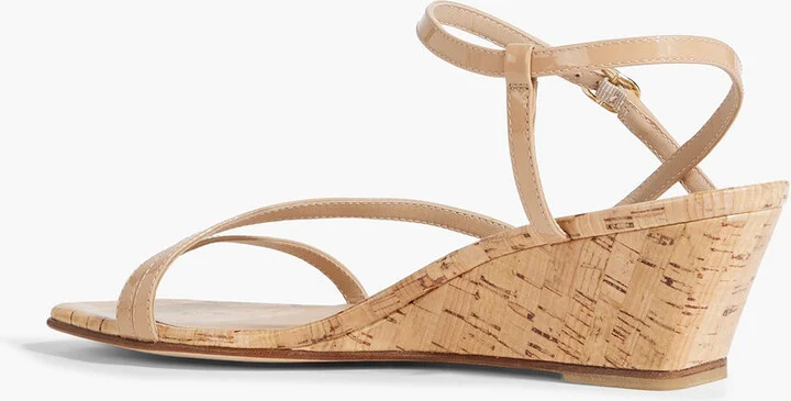 Oasis 50 patent-leather wedge sandals - Image 6