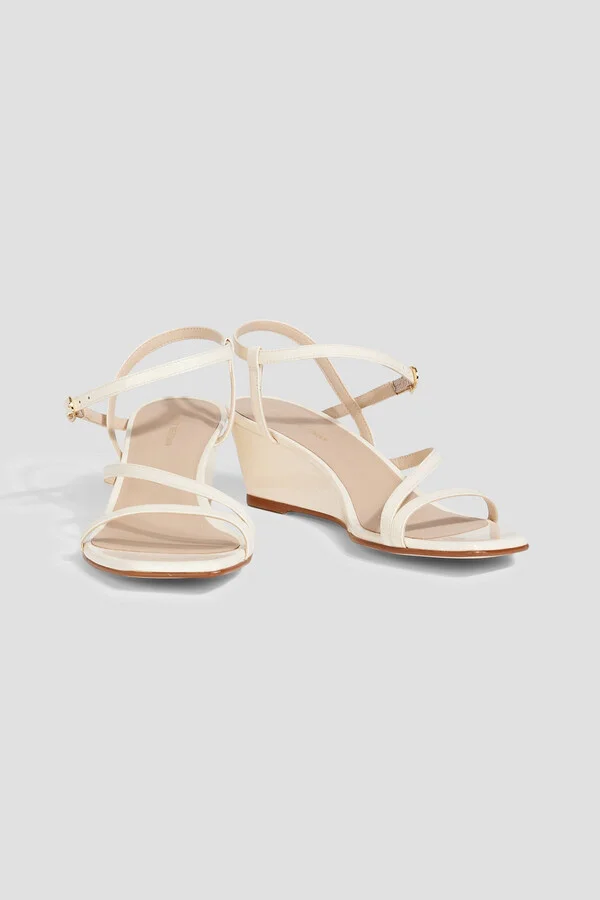 Oasis 50 patent-leather wedge sandals - Image 2
