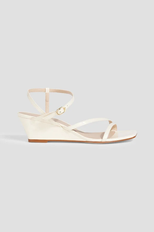 Oasis 50 patent-leather wedge sandals