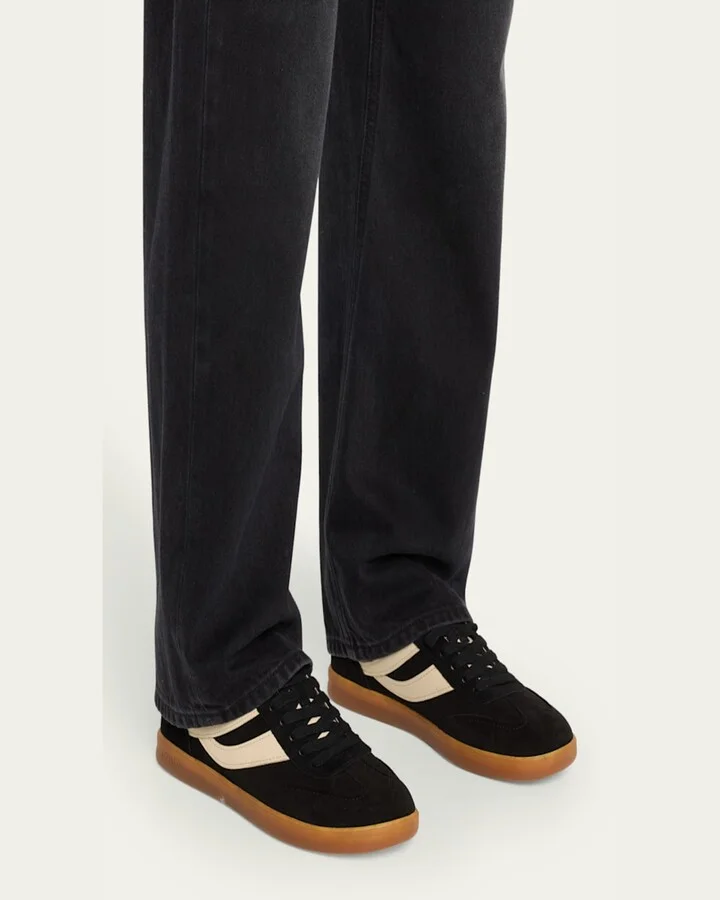 Oasis Bicolor Leather Retro Sneakers - Image 2