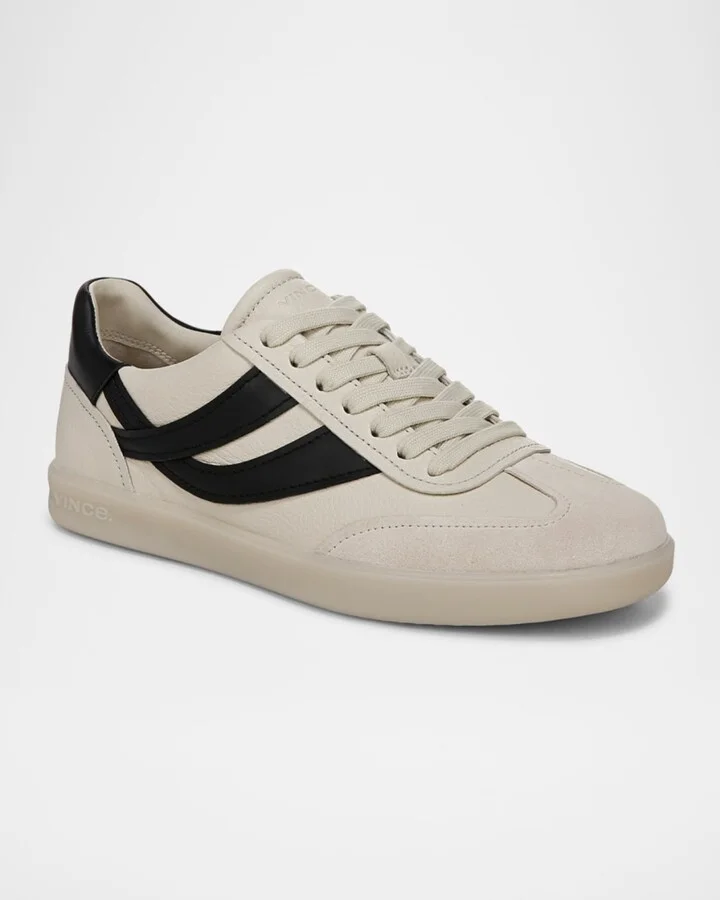 Oasis Leather Low-Top Sneakers - Image 2