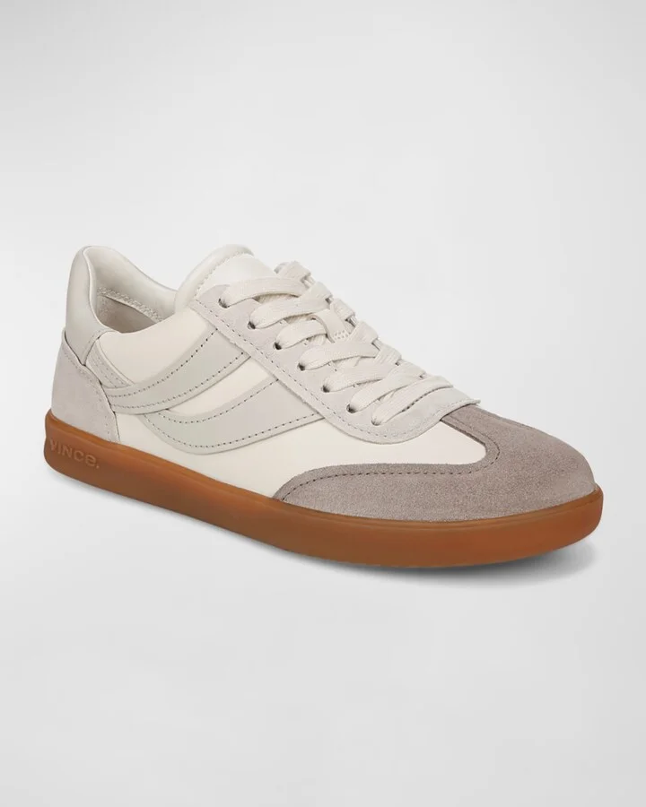 Oasis Mixed Leather Retro Sneakers - Image 4