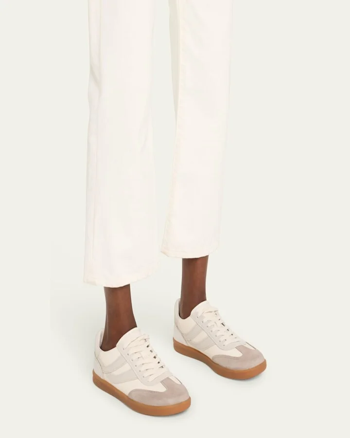 Oasis Mixed Leather Retro Sneakers - Image 7