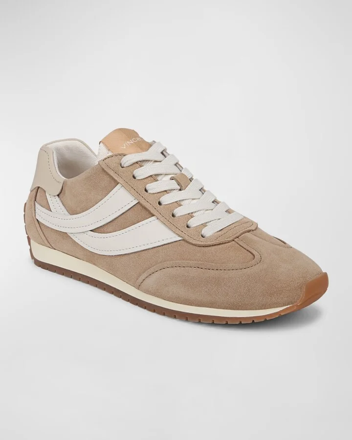 Oasis Mixed Leather Retro Sneakers - Image 4
