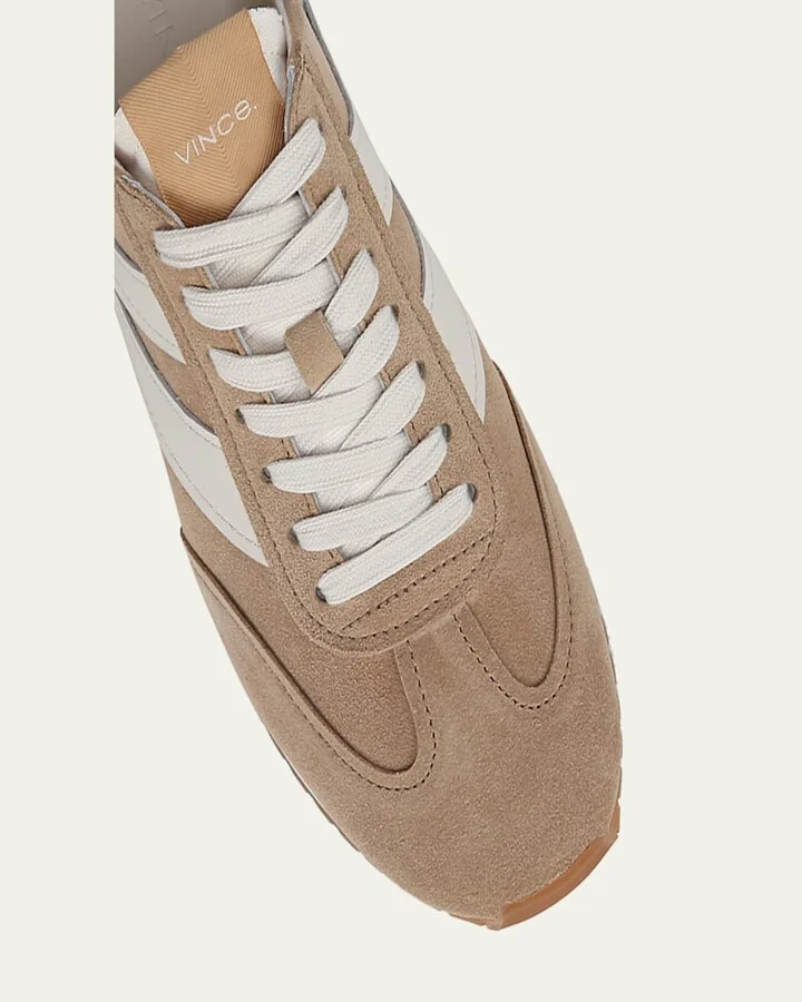 Oasis Mixed Leather Retro Sneakers - Image 2