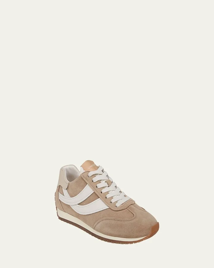 Oasis Mixed Leather Retro Sneakers - Image 3
