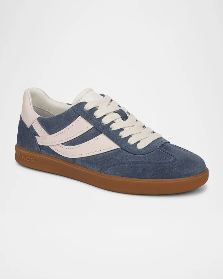 Oasis Mixed Leather Retro Sneakers - Image 4