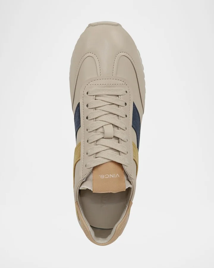 Oasis Mixed Leather Retro Sneakers - Image 2