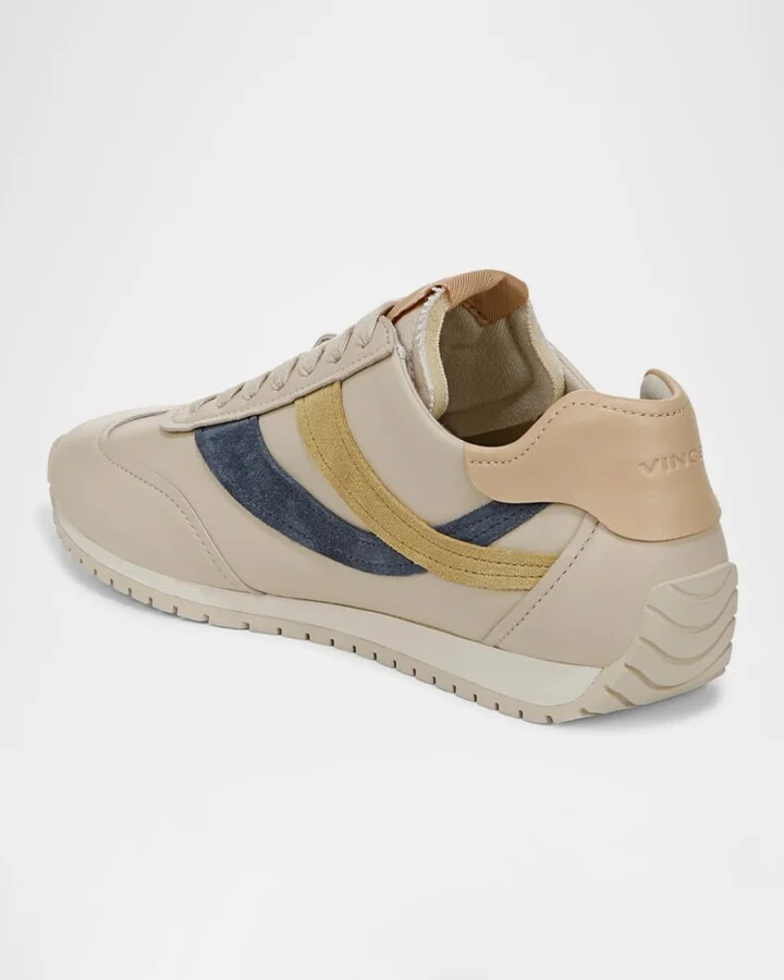 Oasis Mixed Leather Retro Sneakers - Image 4