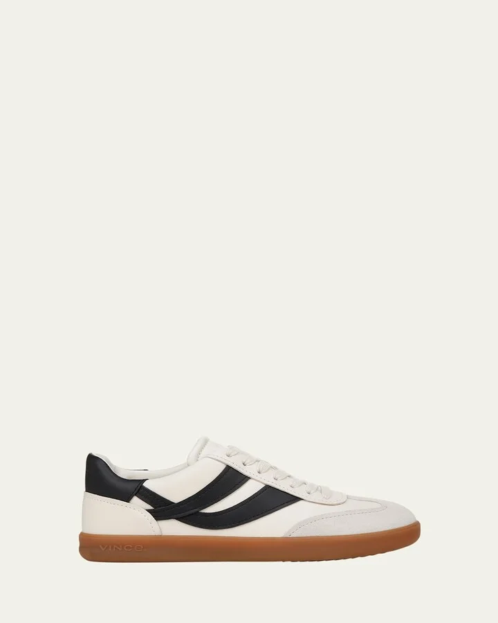 Oasis Mixed Leather Retro Sneakers