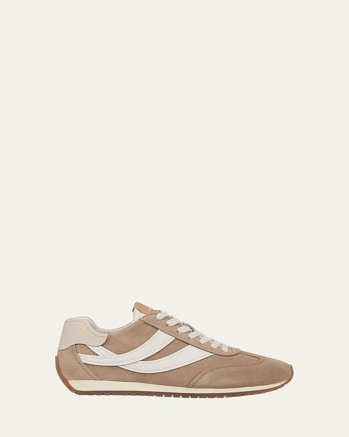 Oasis Mixed Leather Retro Sneakers