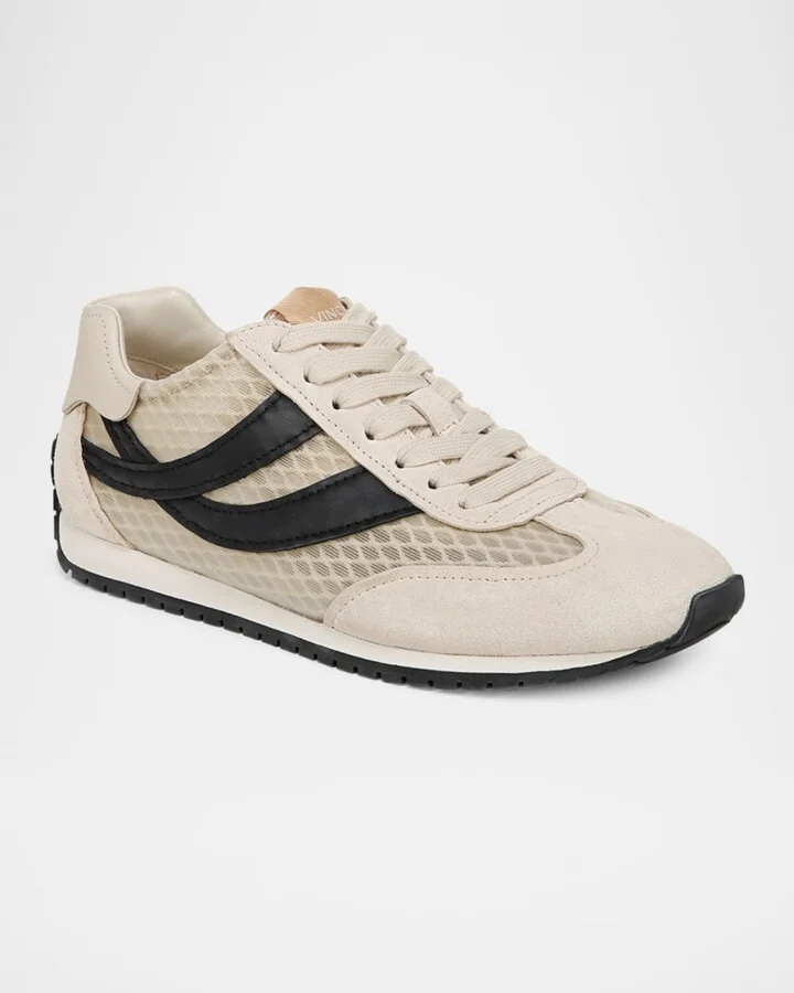 Oasis Net Leather Low-Top Sneakers - Image 2