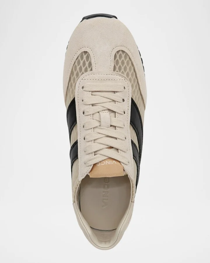 Oasis Net Leather Low-Top Sneakers - Image 3