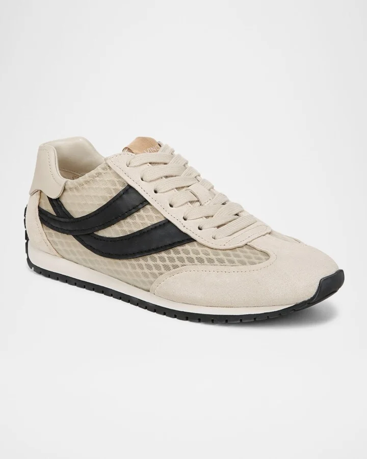 Oasis Net Leather Low-Top Sneakers - Image 4