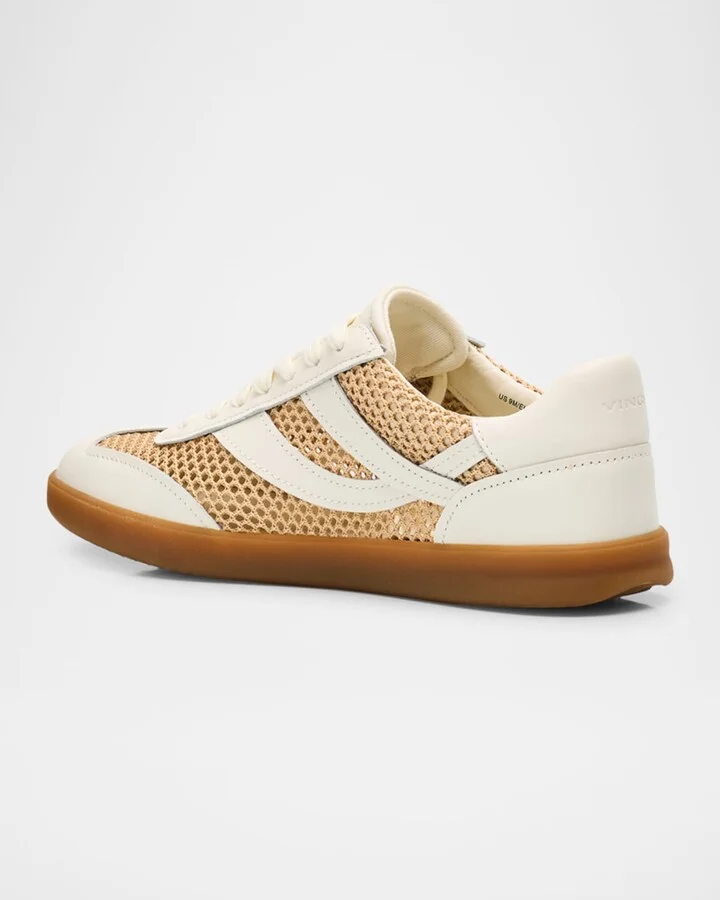 Oasis Net Leather Low-Top Sneakers - Image 9