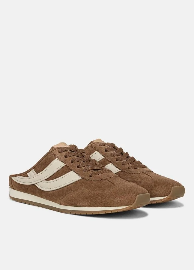 Oasis Suede & Leather Runner Mule - Image 2