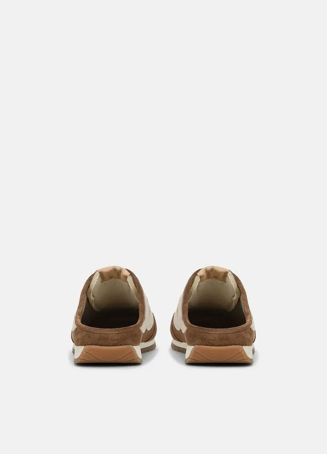 Oasis Suede & Leather Runner Mule - Image 3